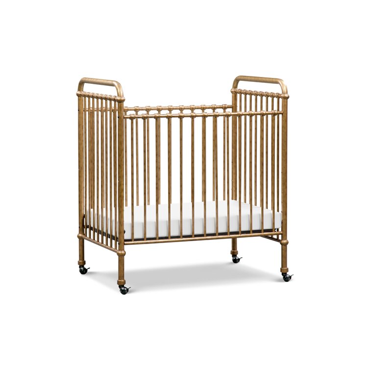 Antique brass crib best sale